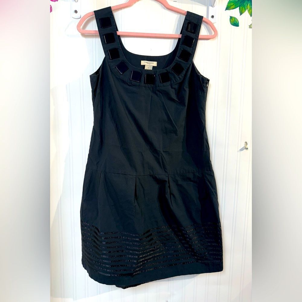Vertigo Paris Black Sleeveless Sheath Mini Dress Sz XS‎